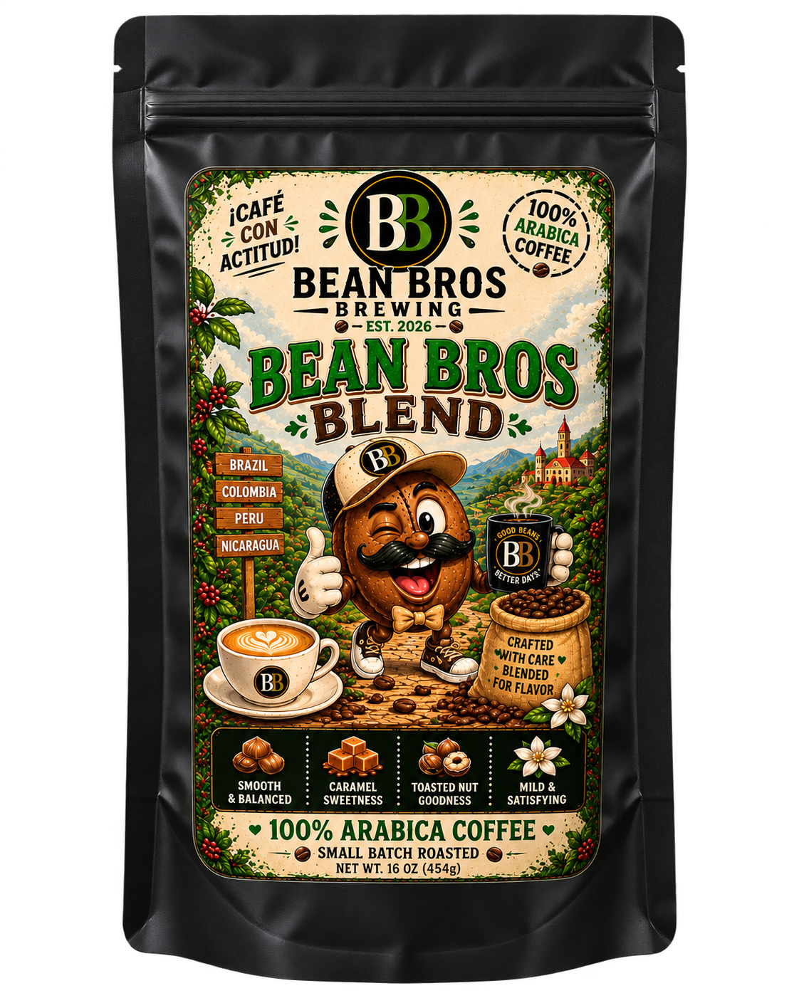 Bean Bros House Blend packaging