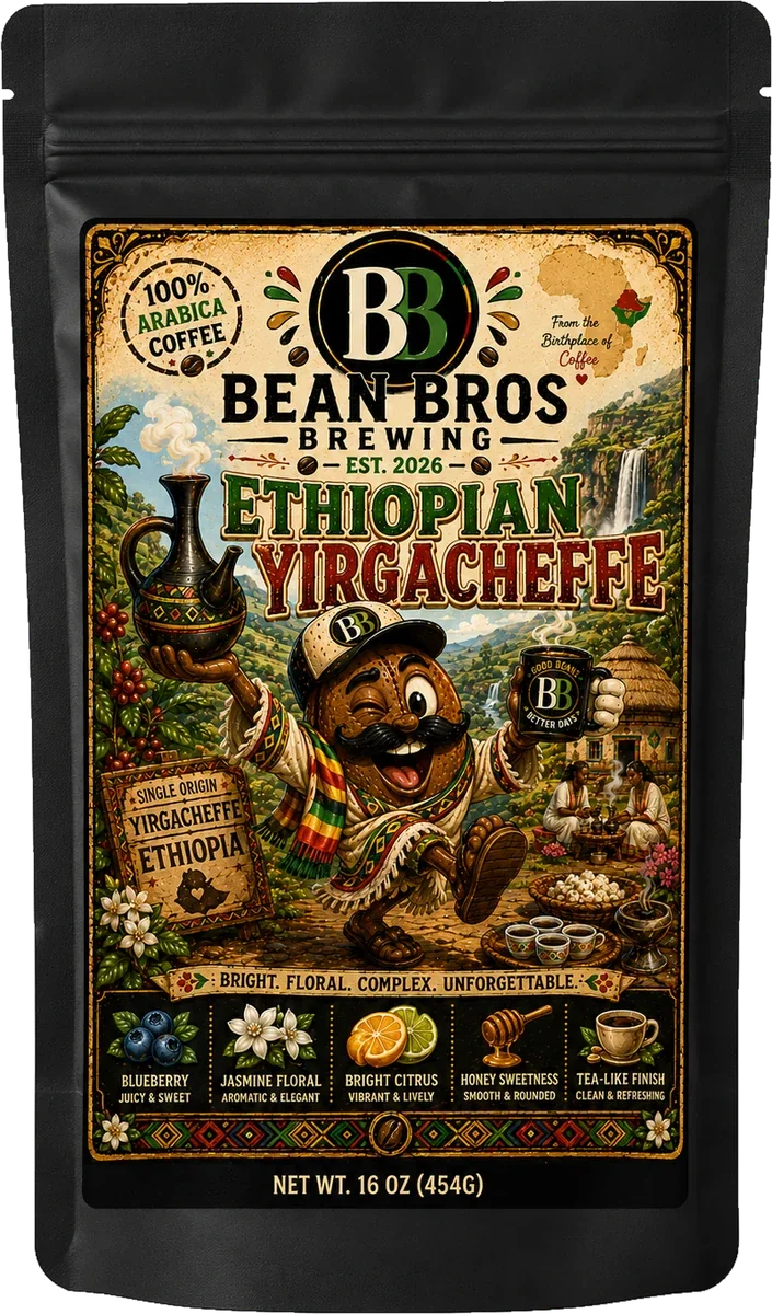 Bean Bros Ethiopian Yirgacheffe packaging