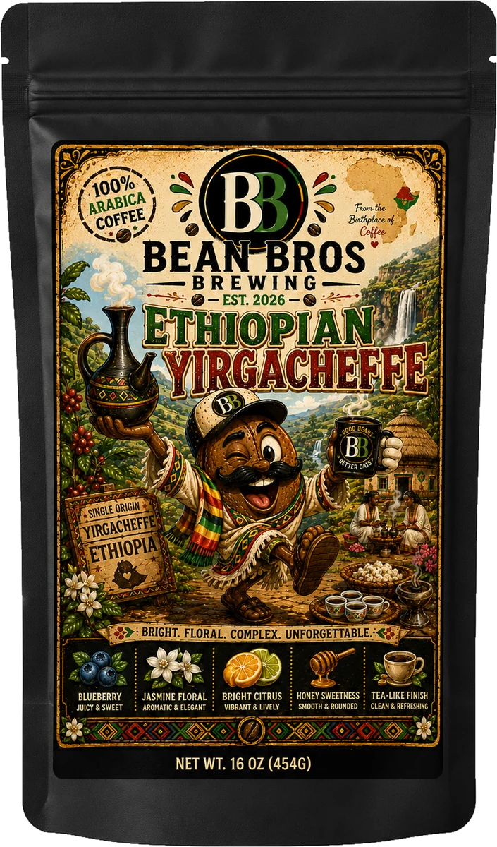 Bean Bros Ethiopian Yirgacheffe packaging