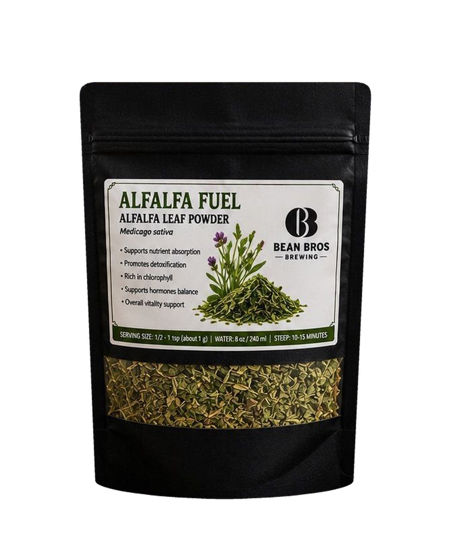 Alfalfa Fuel packaging